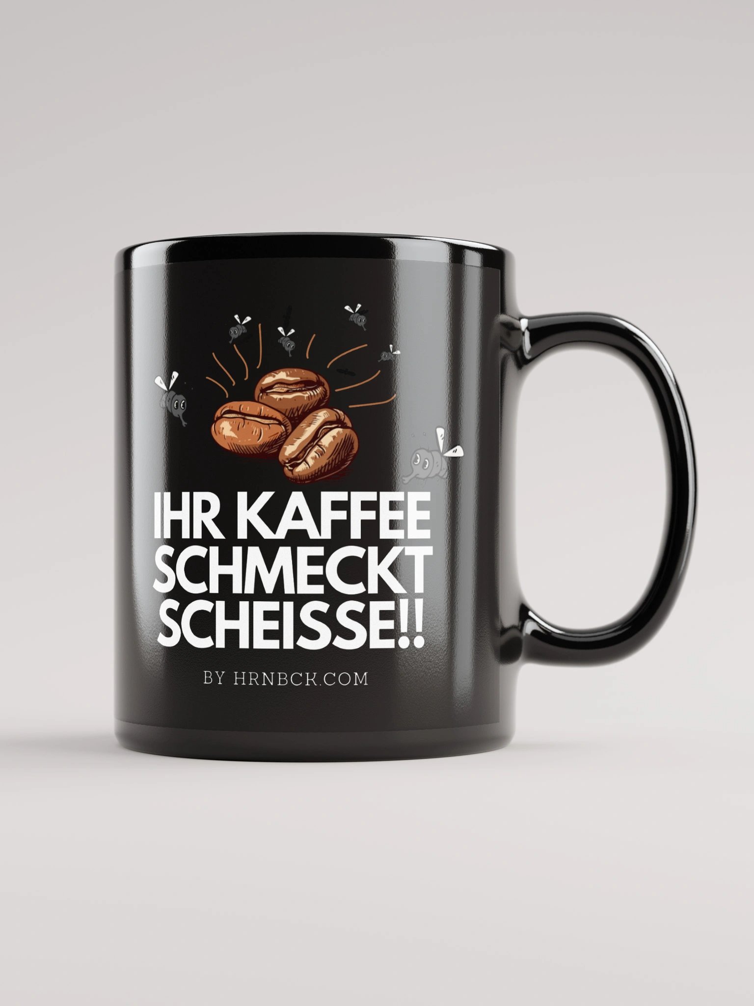 HRNBCK MUG – Scheiss Kaffee Black Edition product image (1)