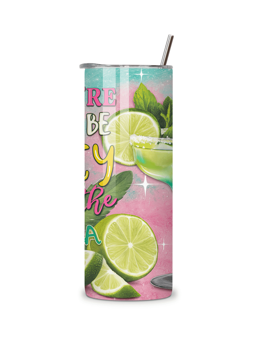 Tequila Vibes 20oz Skinny Tumbler with Metal Straw, Double-Walled Insulated Stainless Steel Tumbler for Hot & Cold Drinks product image (5)