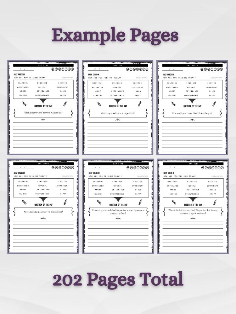 100-Day Journal Challenge for Men – A Guided Journal for Mental Health and Inner Growth product image (5)