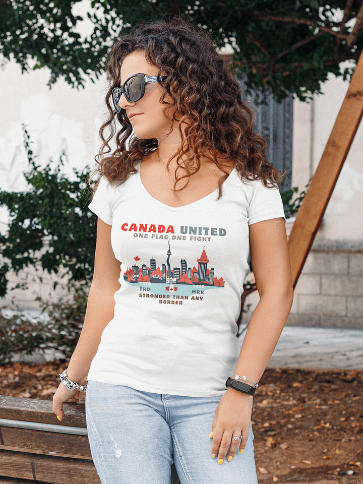 Canada United Skyline Women's V-Neck Tee product image (4)