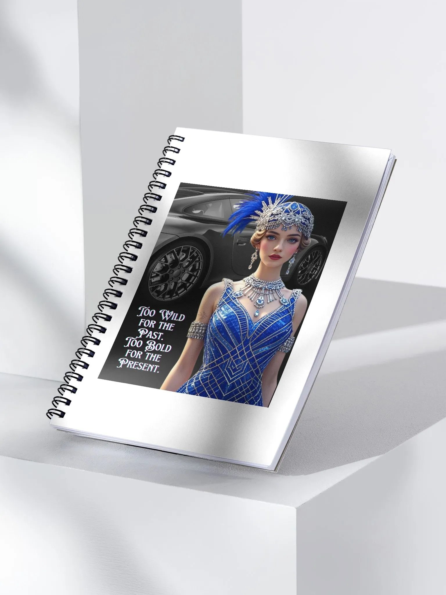 1920s Inspired Notebook Printed Front and Back Covers - 140 Page Notebook product image (3)