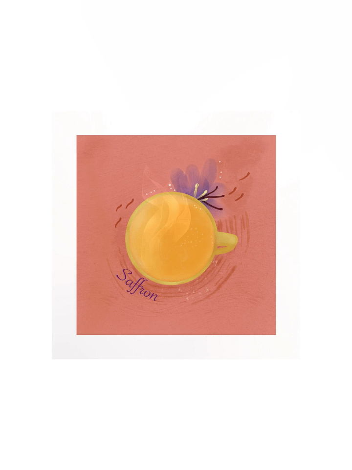Saffron Herbal Tea Matte Poster product image (1)