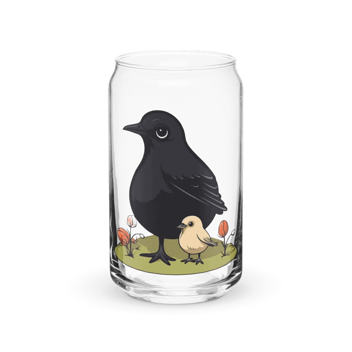 Can-Shaped Glass 🖤 Adorable Feathered Friends product image (2)