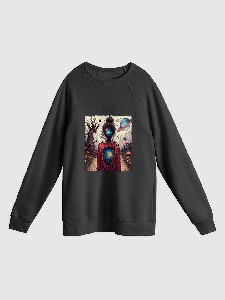 Lost in an AI dimension Unisex Sponge Fleece Raglan Sweatshirt product image (4)