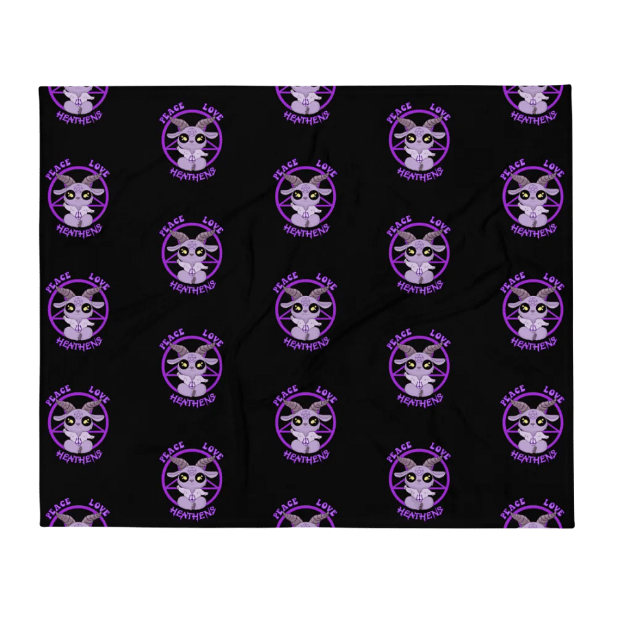 Peace, Love, Heathens Throw Blanket - Purple product image (13)