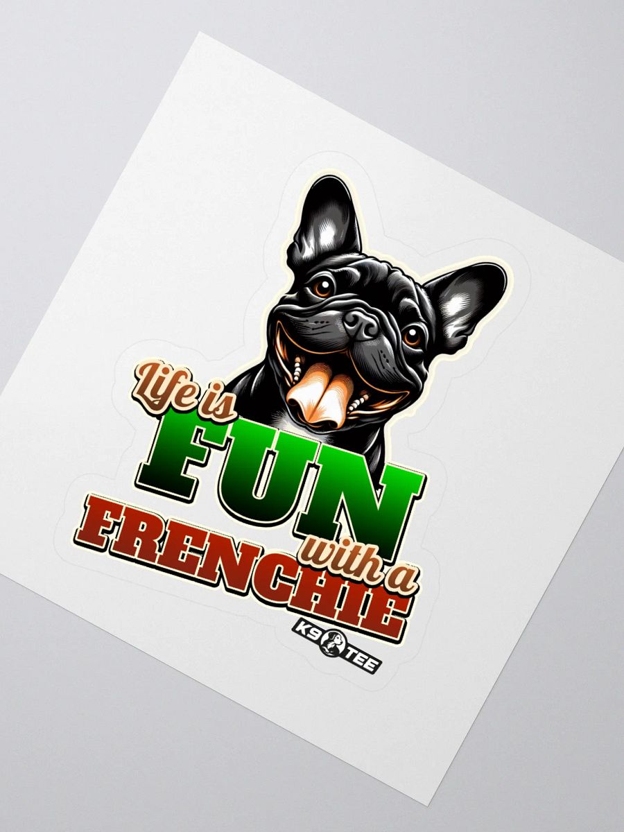 Happy Frenchie Kiss Cut Stickers product image (2)