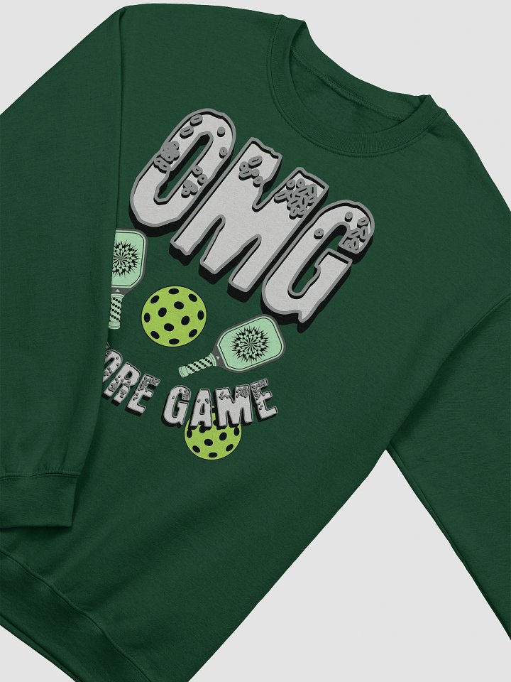 OMG One More Game Pickleball Block Crewneck Sweatshirt product image (6)