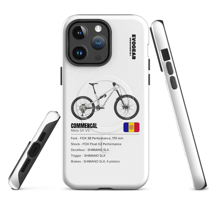 White Commencal Meta SX V5 iPhone MagSafe Case 2.0 product image (4)