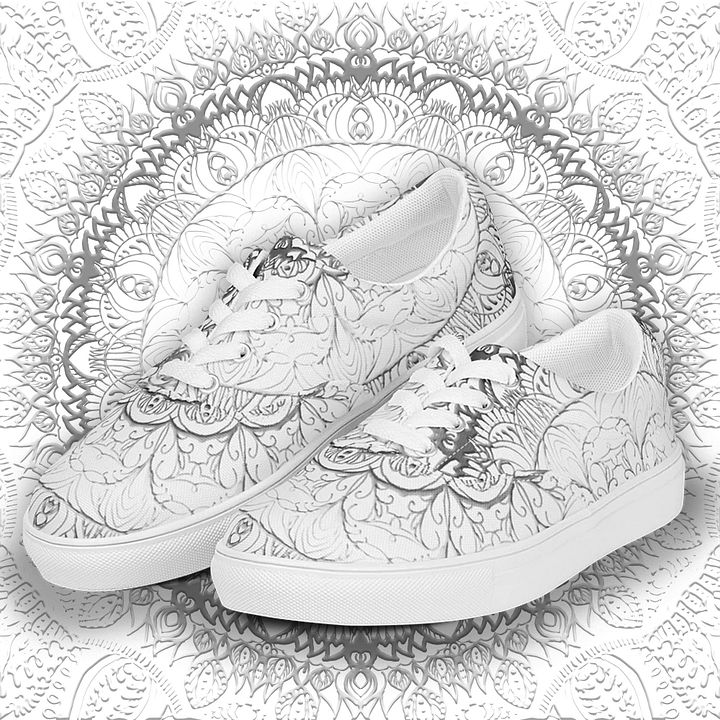 Mandala Symmetry Canvas Shoes product image (1)
