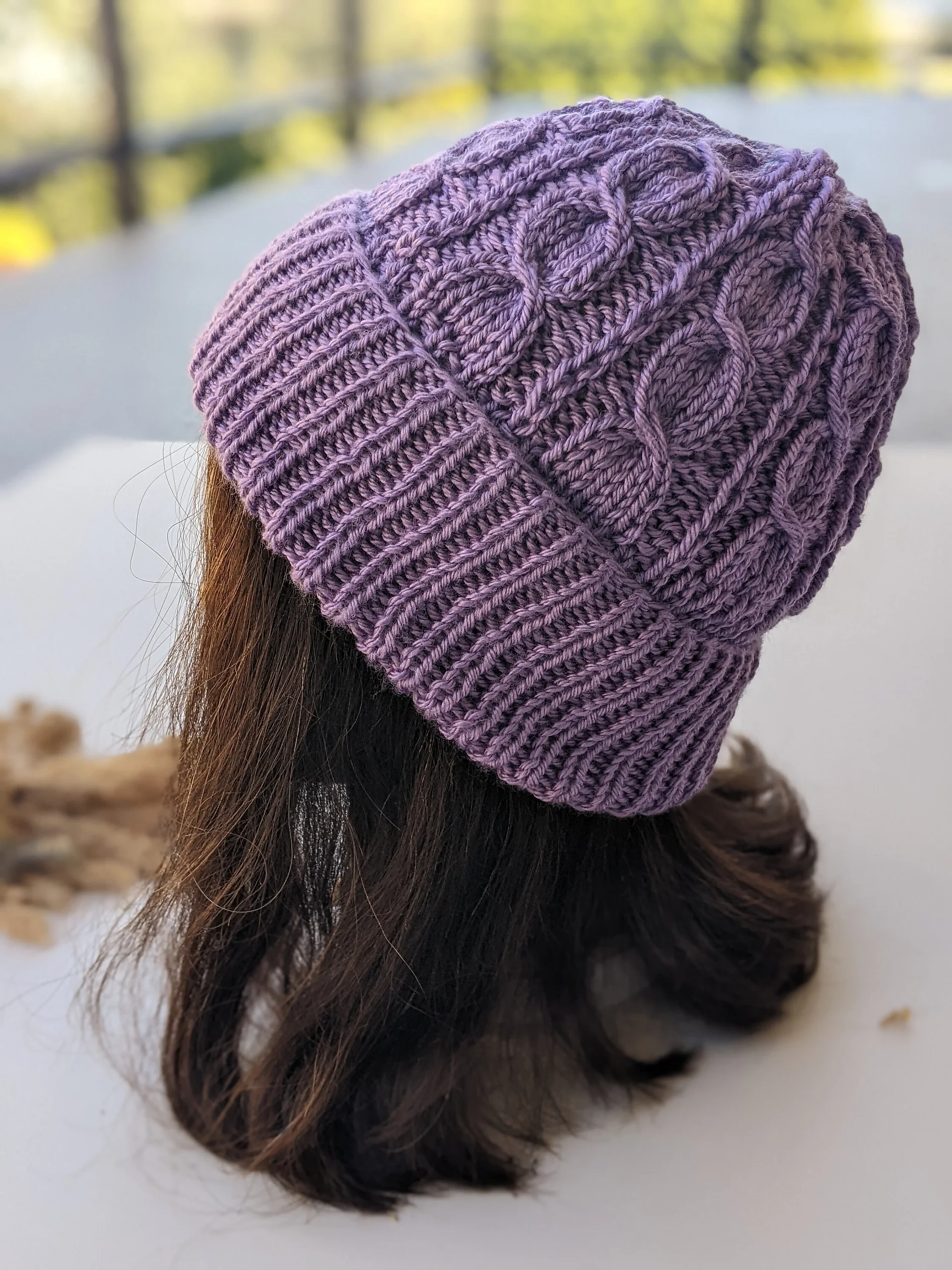 Viola Cable Hat Knitting Pattern product image (5)