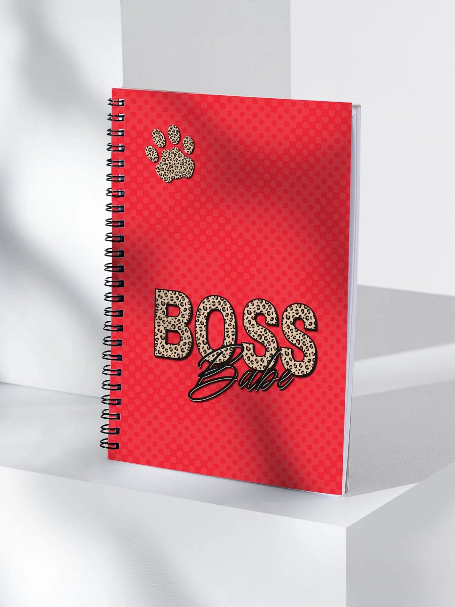 BOSS Babe Leopard Theme Spiral Notebook product image (4)