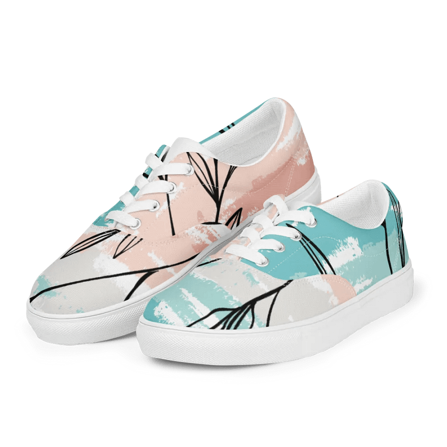 Botanical Bliss Lace-Up Canvas Shoes product image (6)