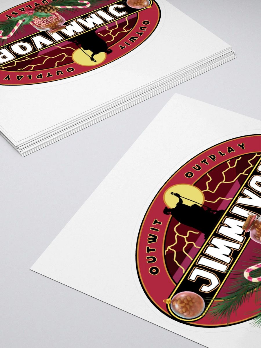 Jimmivor Game Show - Kiss Cut Parody Logo product image (4)