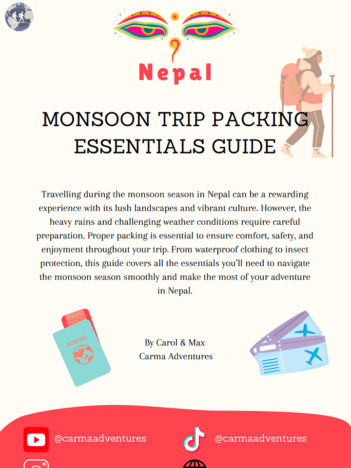 Nepal Monsoon Trip Packing Essentials Guide product image (1)