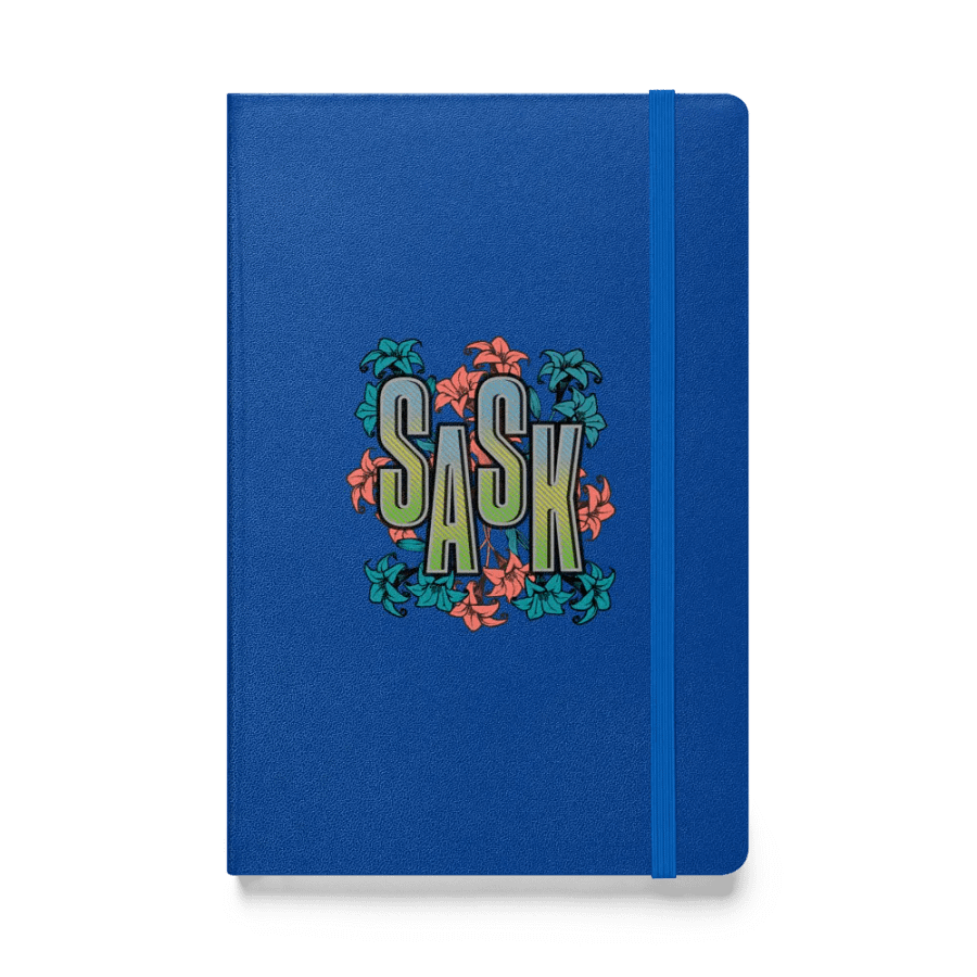 Sask Saskatoon Saskatchewan Floral Hardcover Bound Journal product image (1)