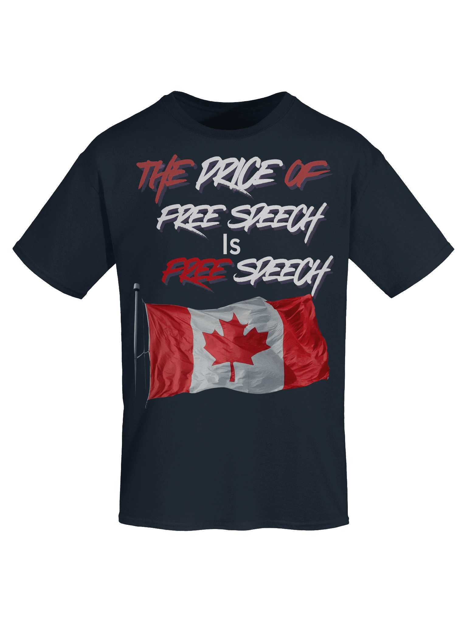 Canadian Free Speech Flag Tee product image (7)