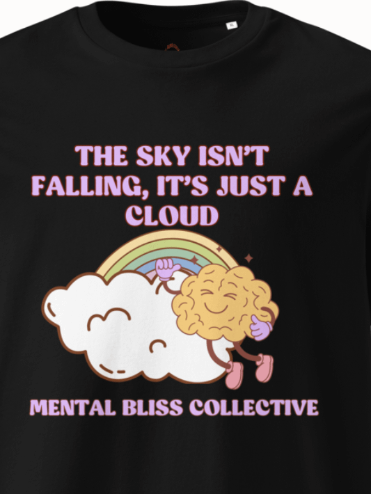 "The Sky Isn’t Falling, It’s Just a Cloud" T-Shirt – Find Calm in the Chaos product image (2)