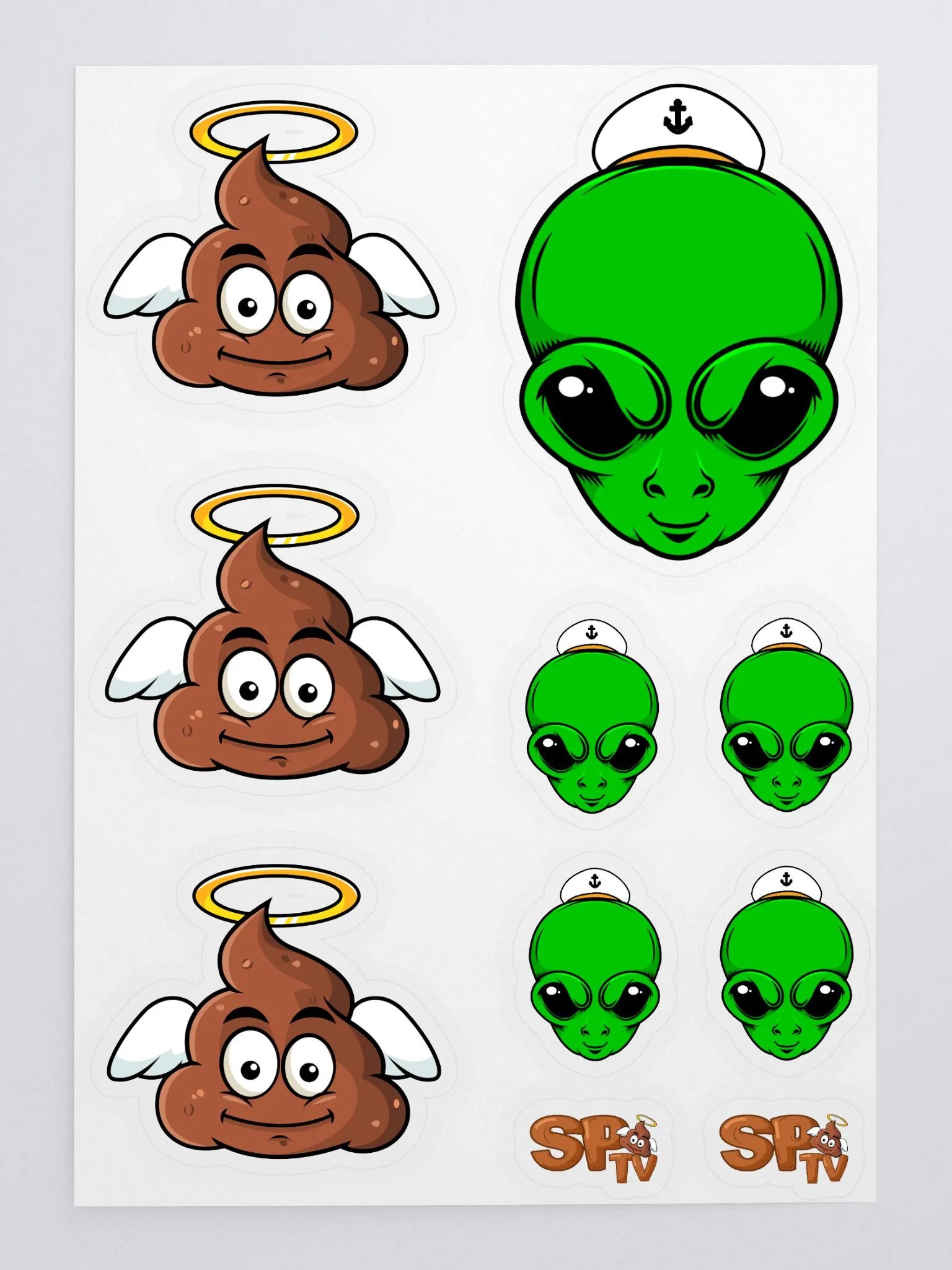 Denver & Xenu Kiss Cut Sticker Sheet product image (1)