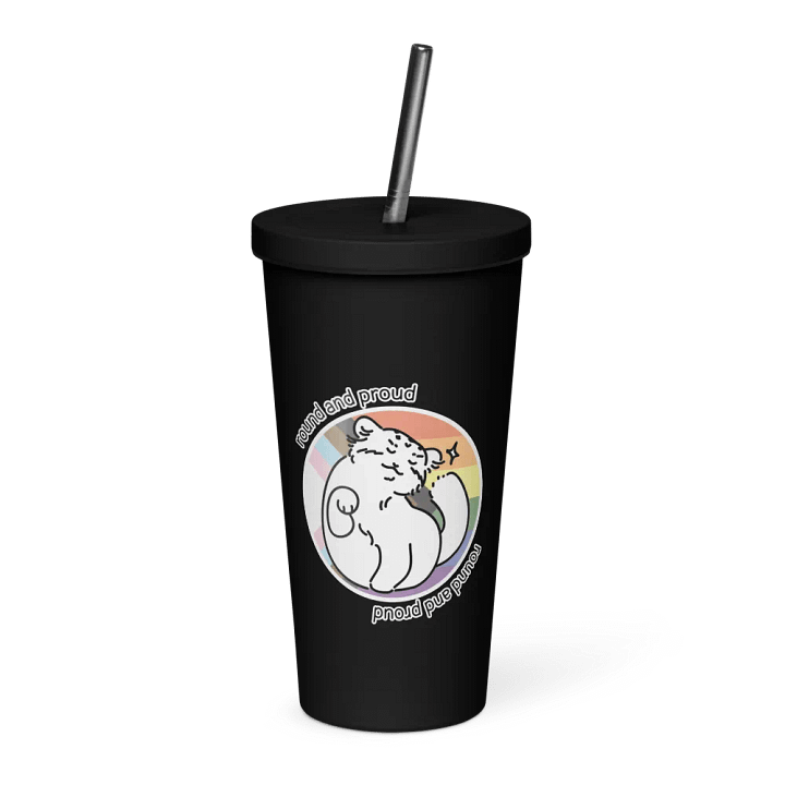Round and Proud Manul Pride Pastels Version - Insulated Tumbler product image (1)