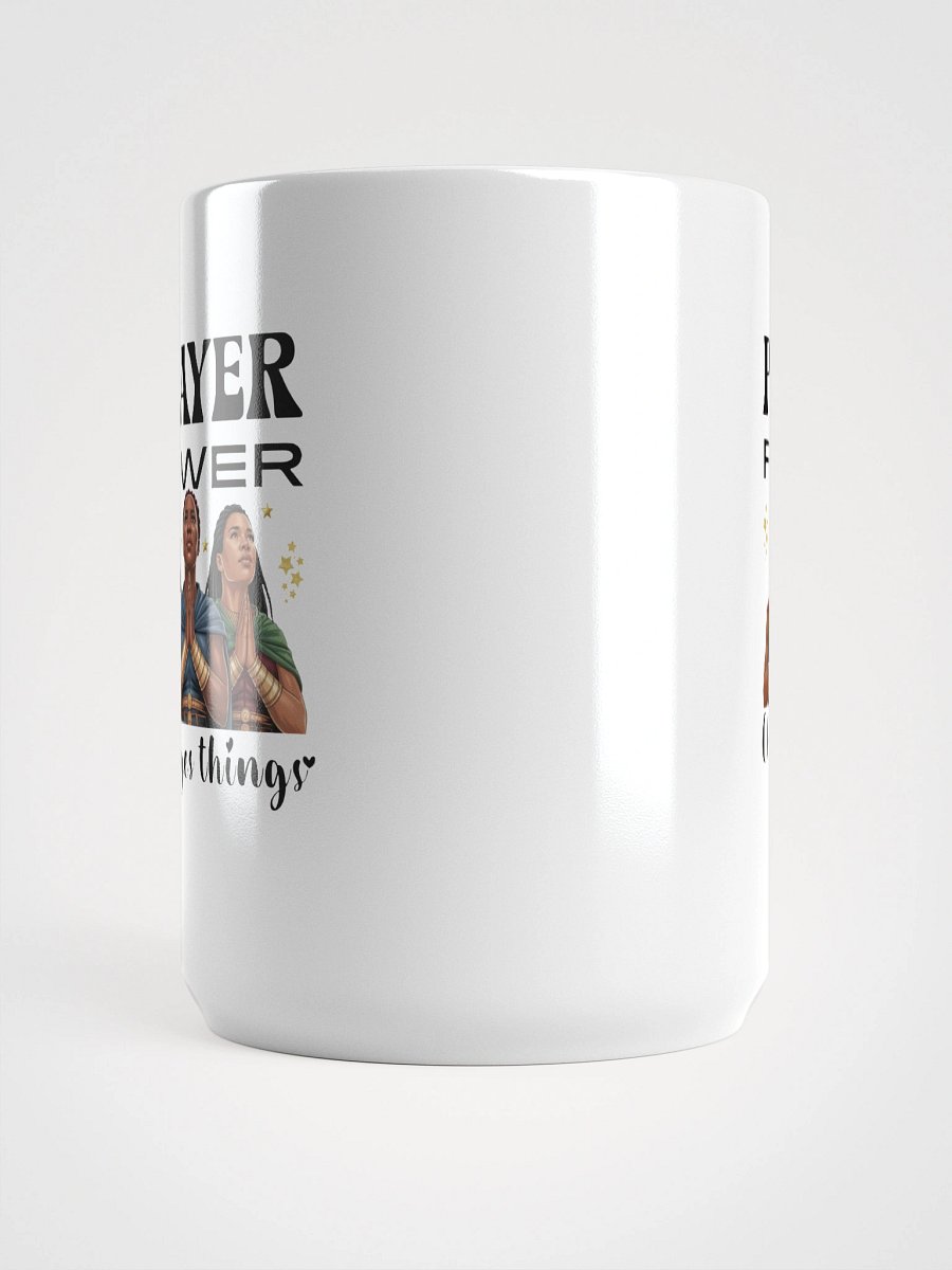 Prayer Power Changes Things, Christian Glossy White Ceramic mug. product image (5)