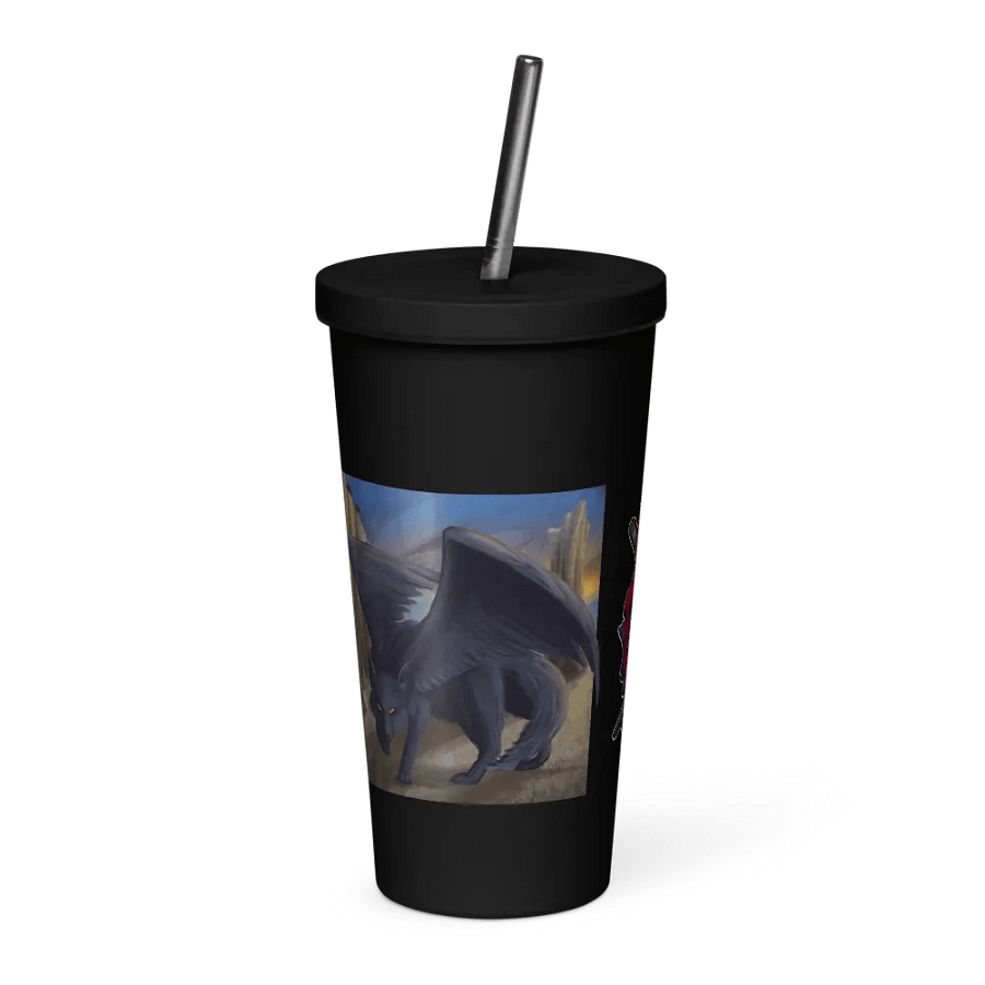 Wolvaren Stainless Tumbler w/Straw product image (4)