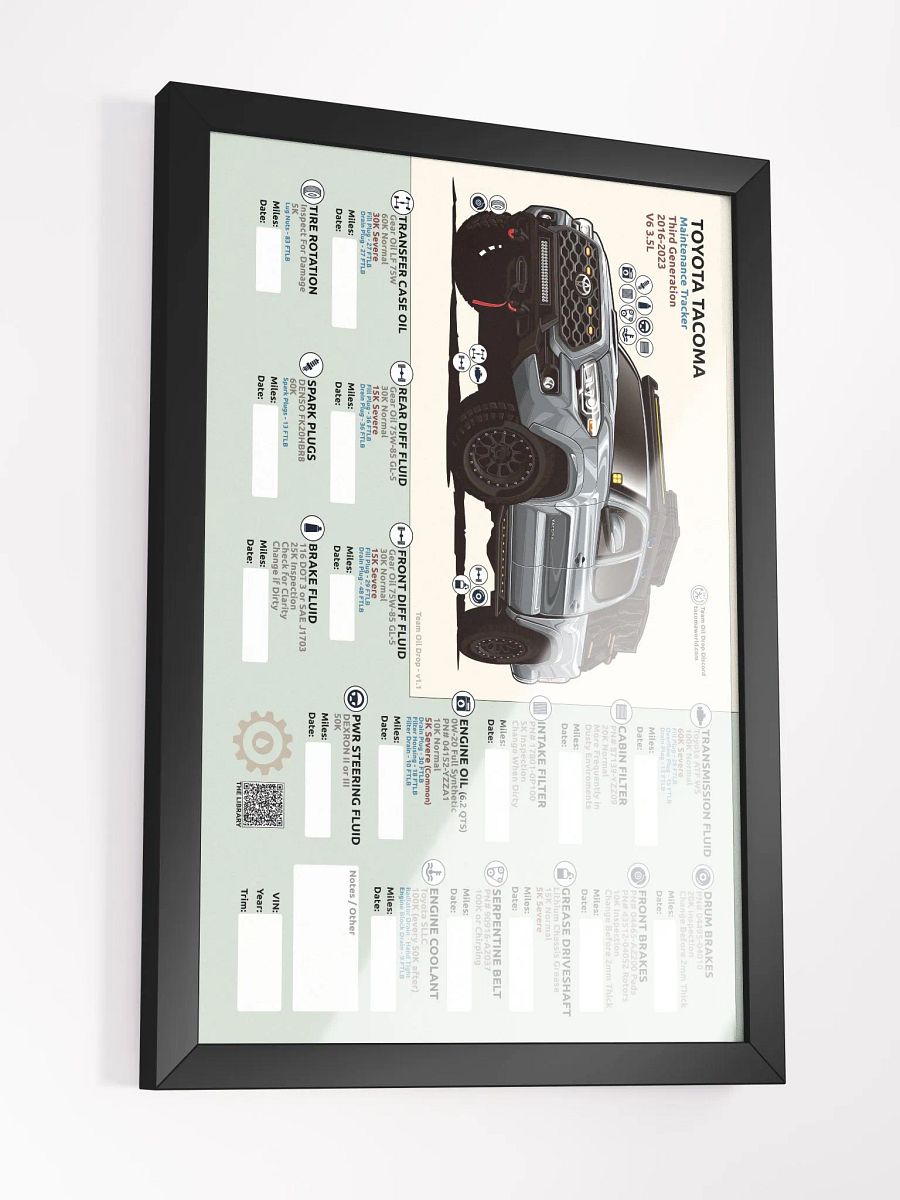 3RD GEN MAINTENANCE TRACKER V1.1 - Silver/Cement (Framed) product image (4)