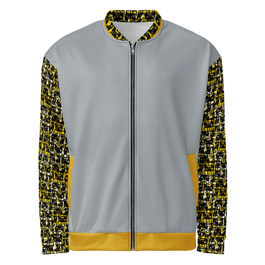 Experience Stories Unisex Bomber Jacket (Gold, Gray, and Black) product image (2)