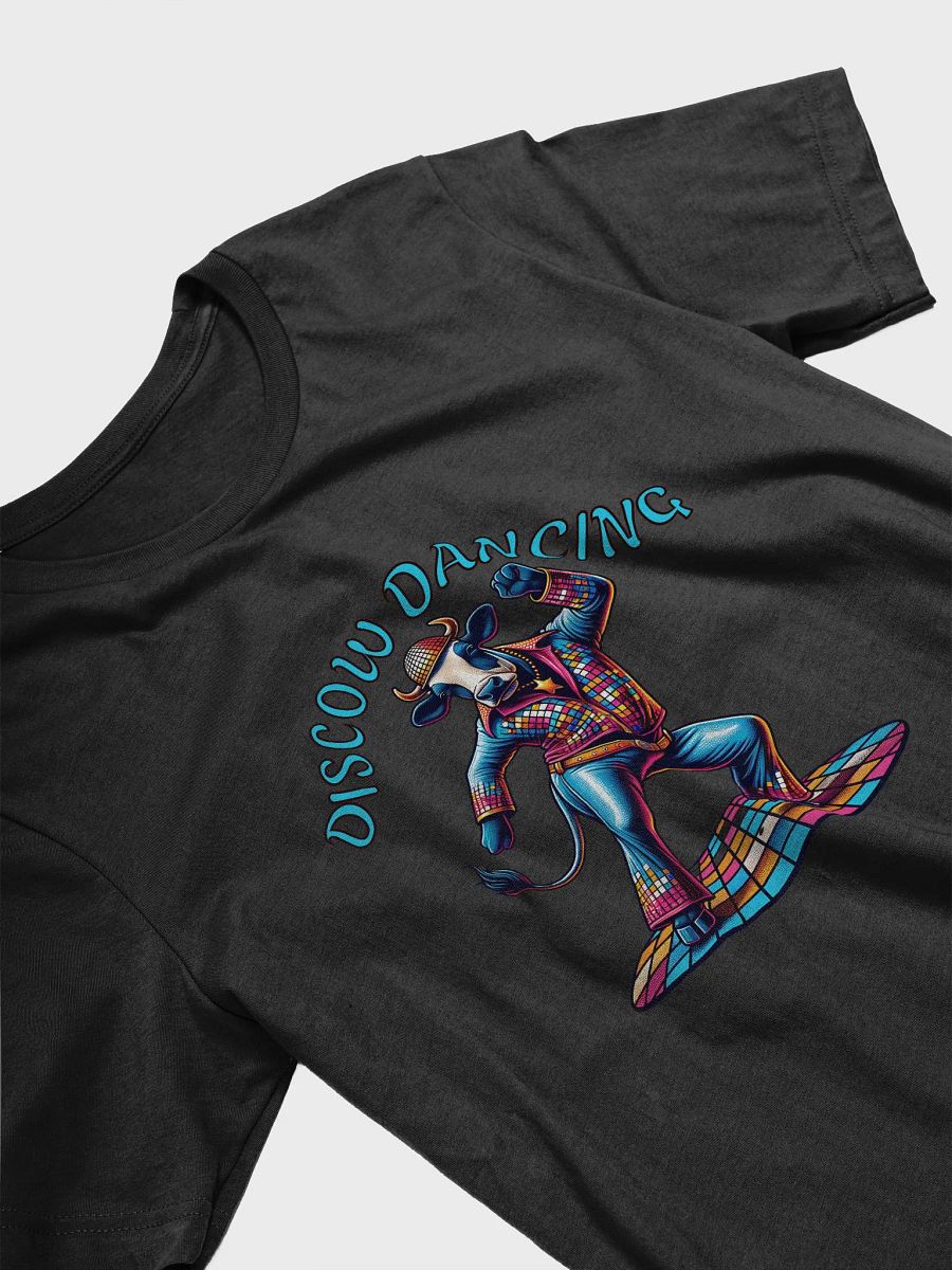 Vintage Disco Dancing Cow T-Shirt - Perfect for Retro Lovers product image (3)