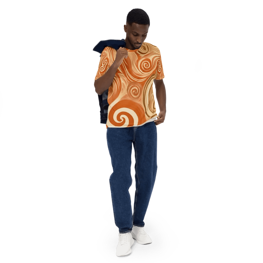 Funky Latte Liquid Tie-Dye Men's T-shirt product image (4)