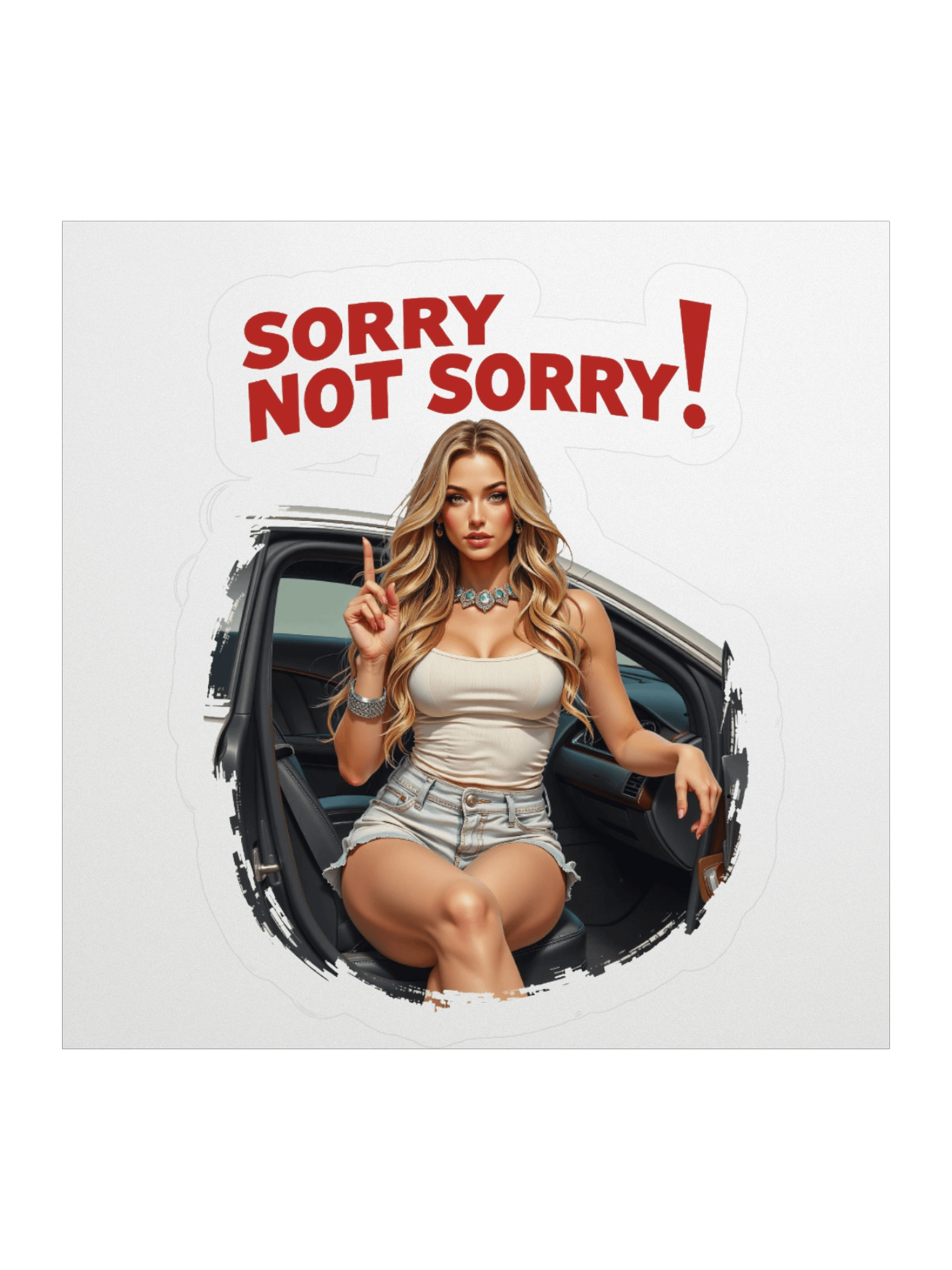 Sorry Not Sorry! Vinyl Kiss Cut Stickers product image (3)