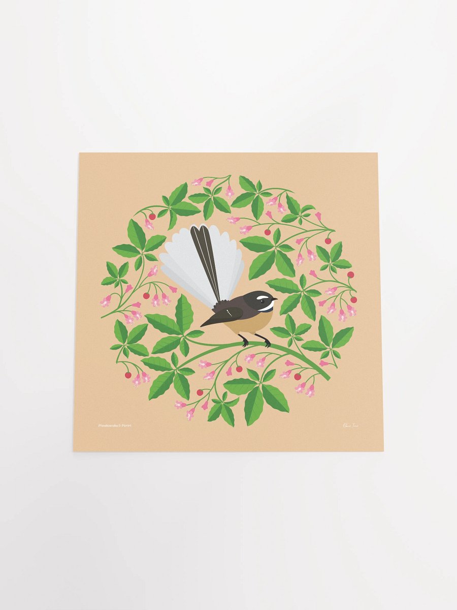 Fantail in Pūriri Unframed Wall Art product image (17)