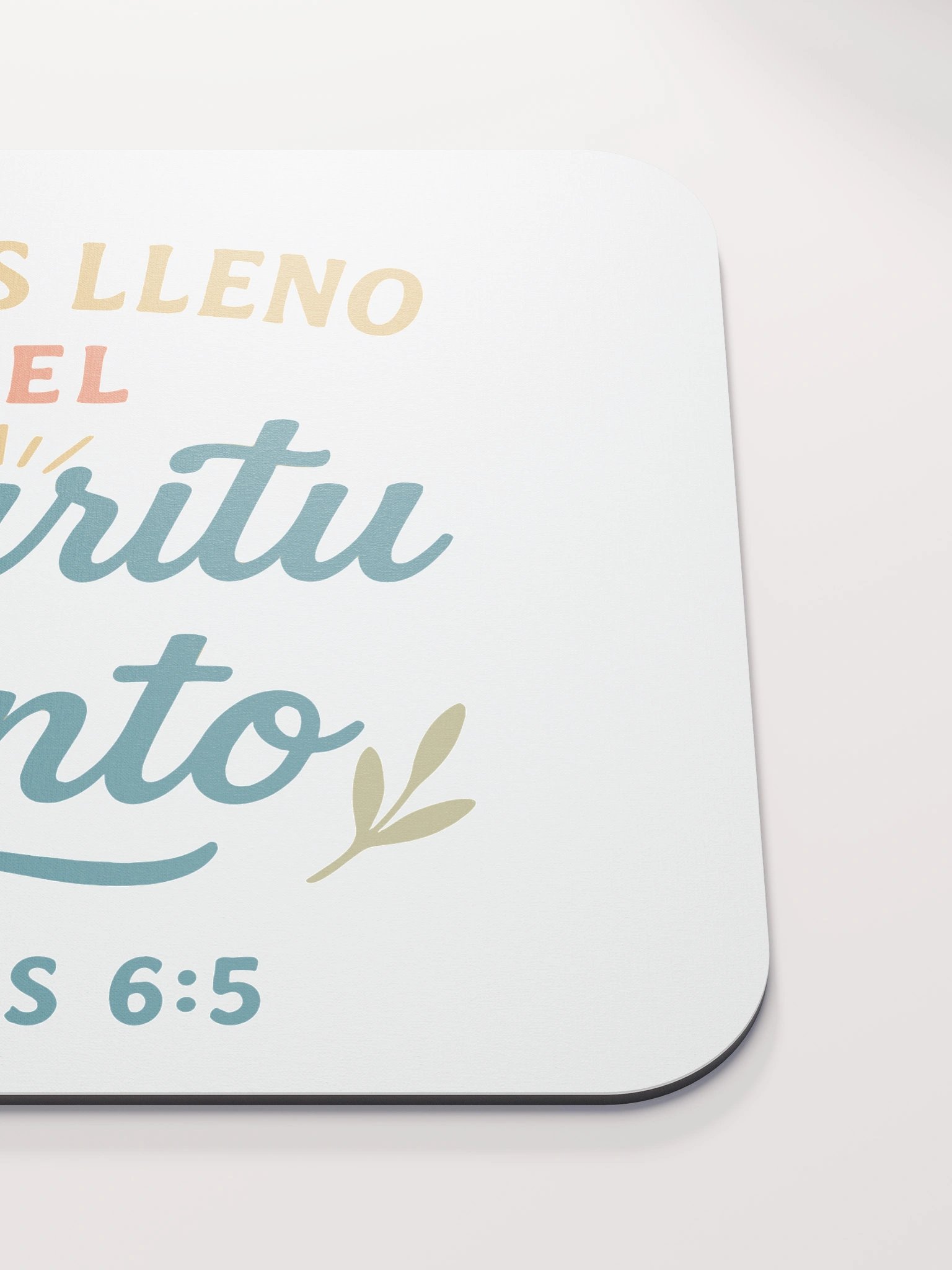 Faith Mouse Pad – “Serás Lleno del Espíritu Santo” – Spanish Christian Design product image (5)