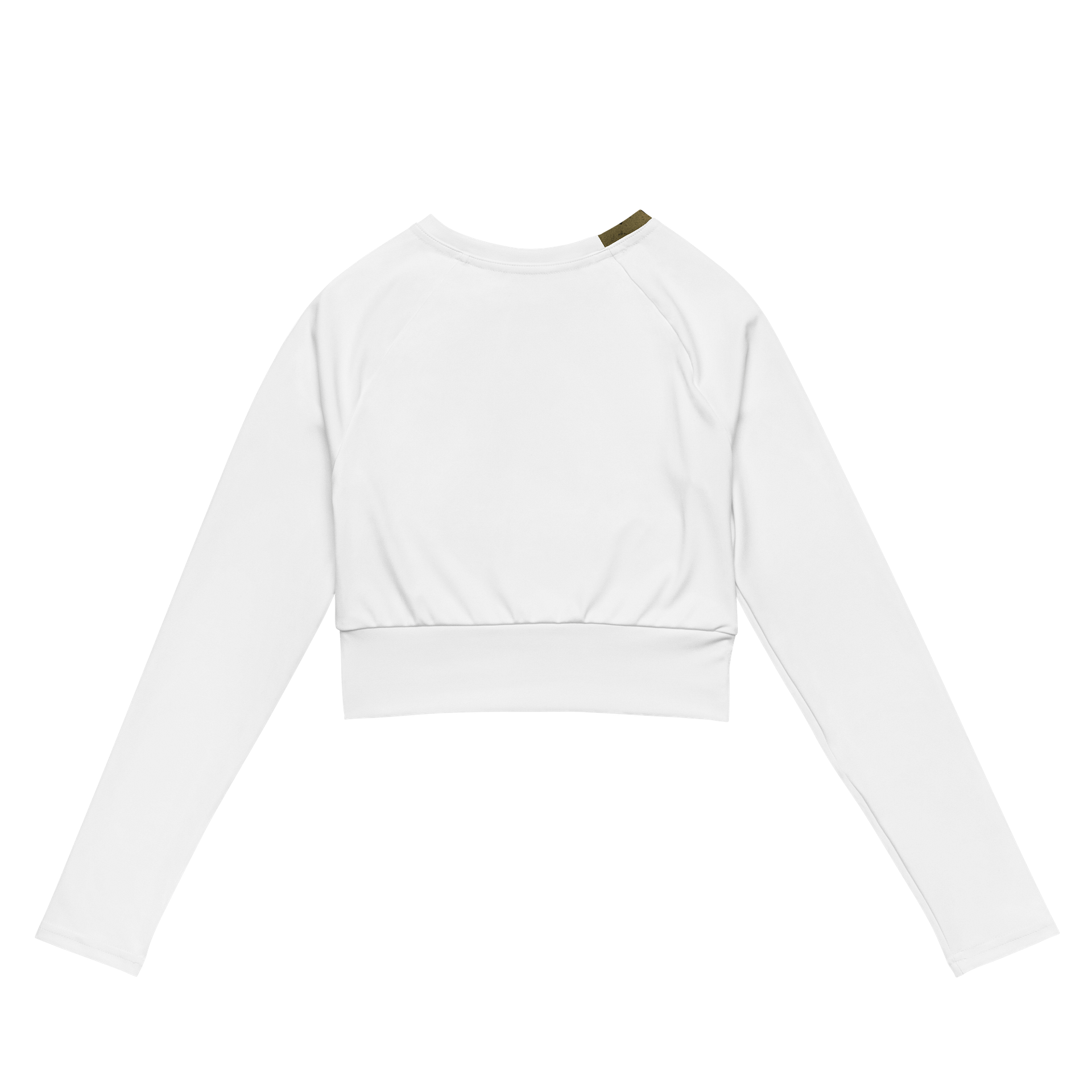 B as in betrayal all-over print recycled long sleeve crop top by dark alphabet product image (5)