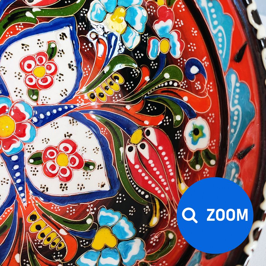 Handmade bowl (Red), Turkish decor — handmade pottery, handmade ceramic, home decor, handmade gift, Turkish ceramic product image (6)