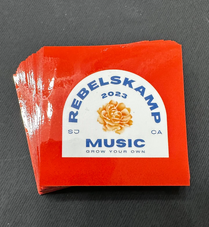 Rebelskamp Sticker Orange Flower Logo product image (1)