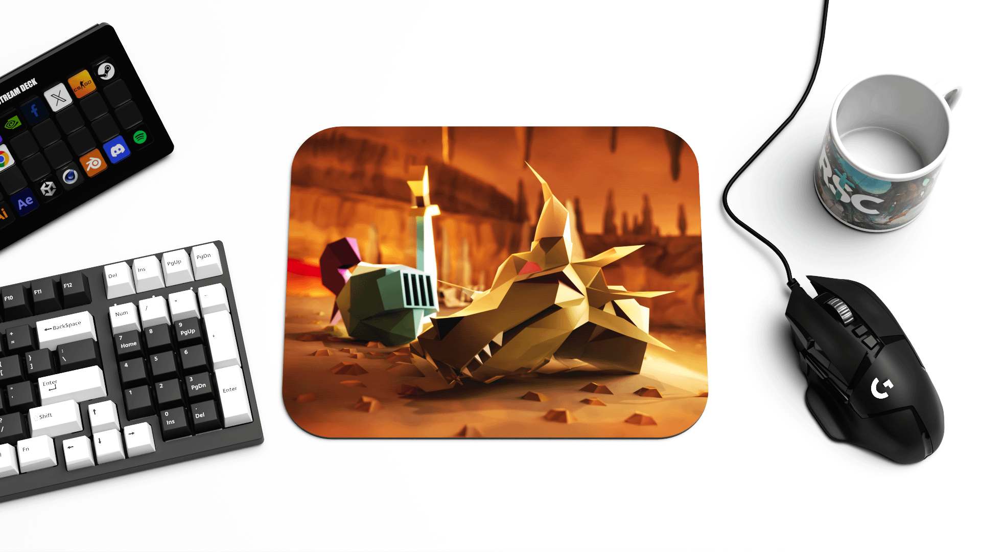 Elvarg Head | Portable Mouse Pad product image (3)