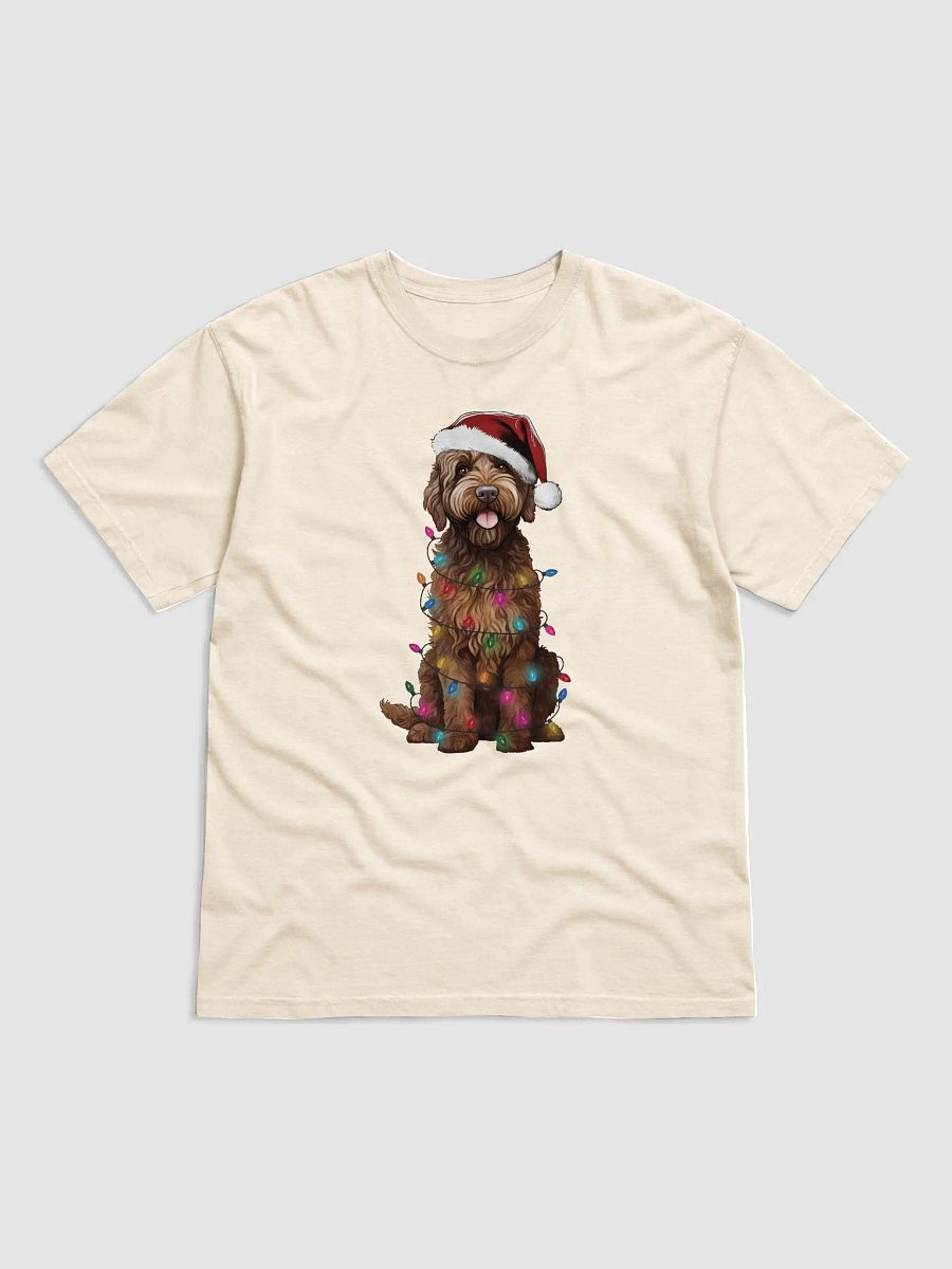 Funny Labradoodle(Chocolate) Christmas T-Shirt for Doodle Paw-rents product image (19)