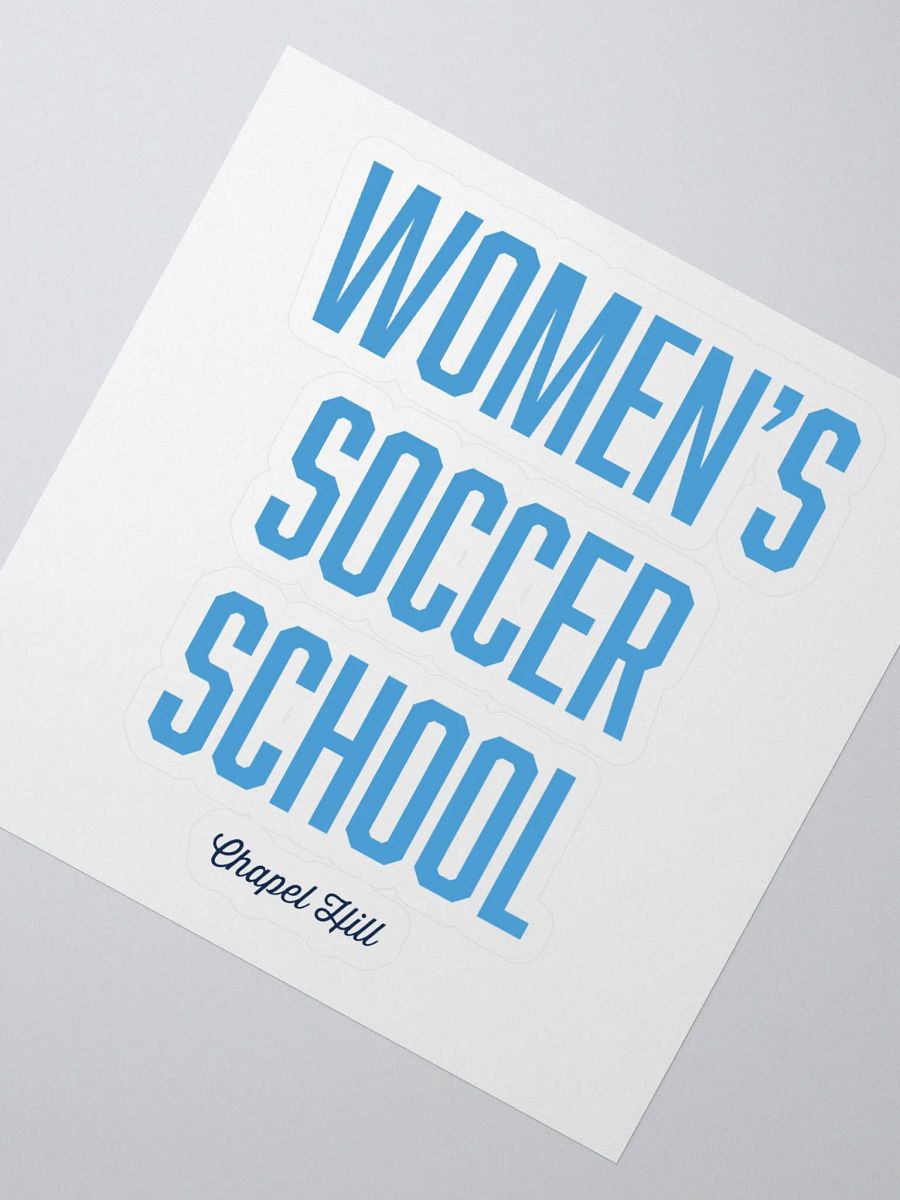 Women's Soccer School Sticker product image (3)