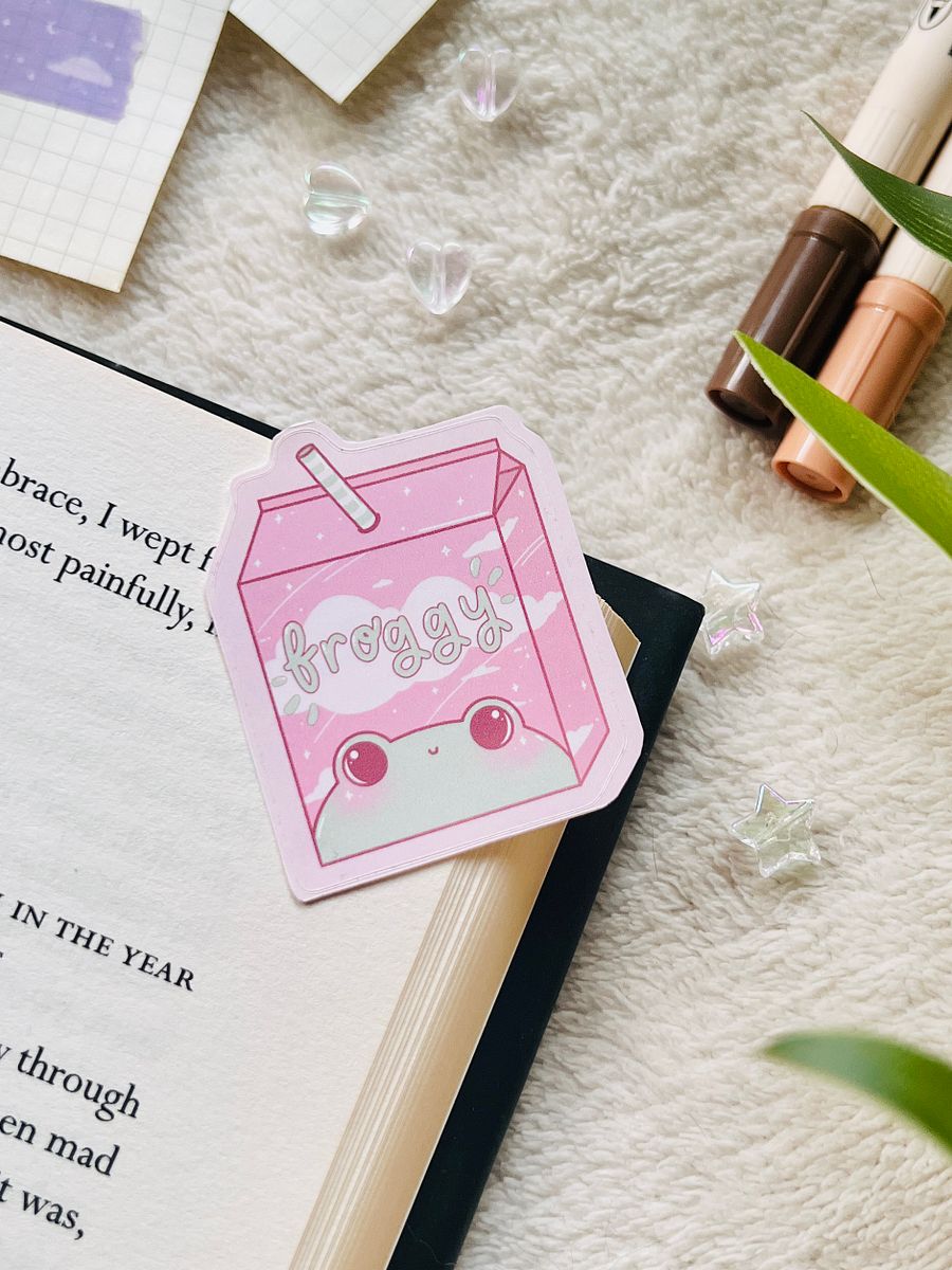 Froggy Milk Carton Sticker product image (6)
