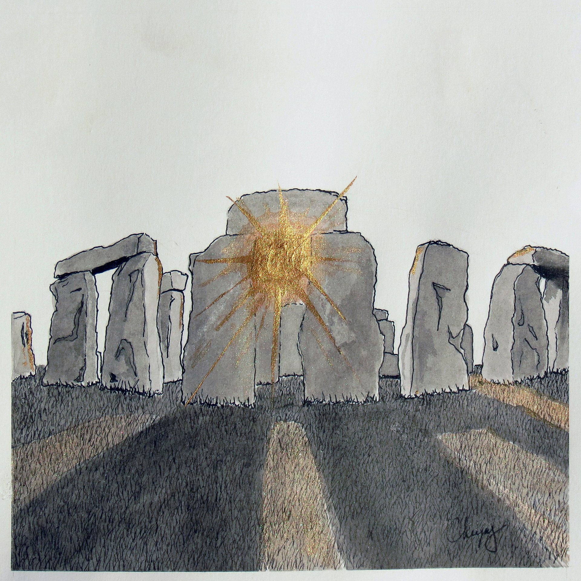 Stonehenge - Original Drawing product image (2)