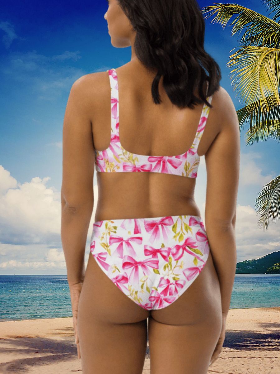 Feminine Floral Ribbon All-Over Bikini product image (5)