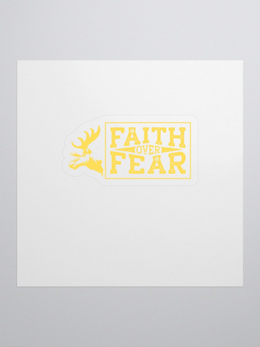 Fatih Over Fear - Yellow - Sticker product image (1)