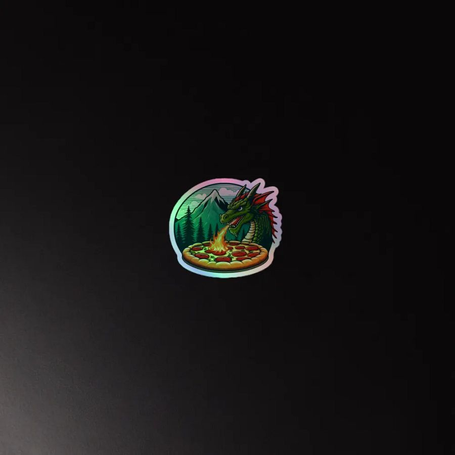 Dragon's Fiery Feast Holographic Sticker Sheet product image (4)
