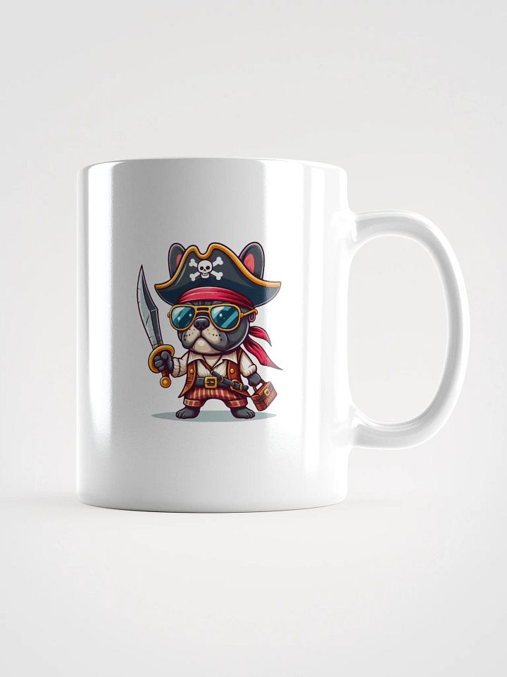 Pirate Puppers White Glossy Mug – Cute and Nautical Dog Design product image (1)
