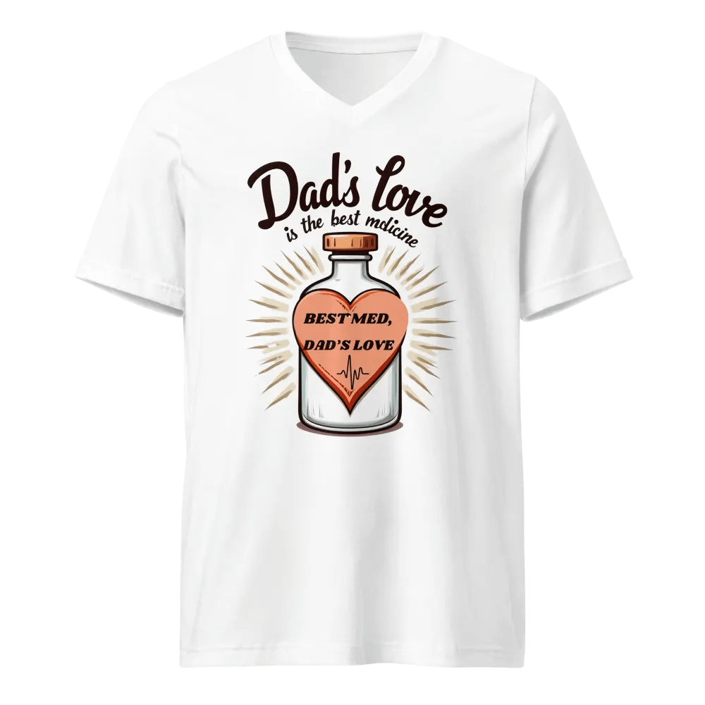 Dad's Love Medicine V-Neck Tee product image (1)