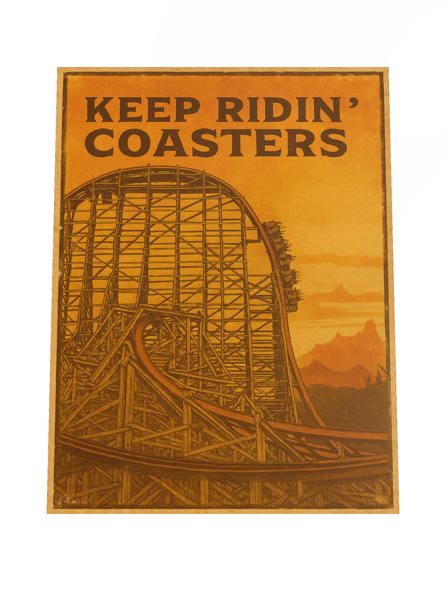 Keep Ridin' Coasters Hybrid 18x24" Poster product image (4)