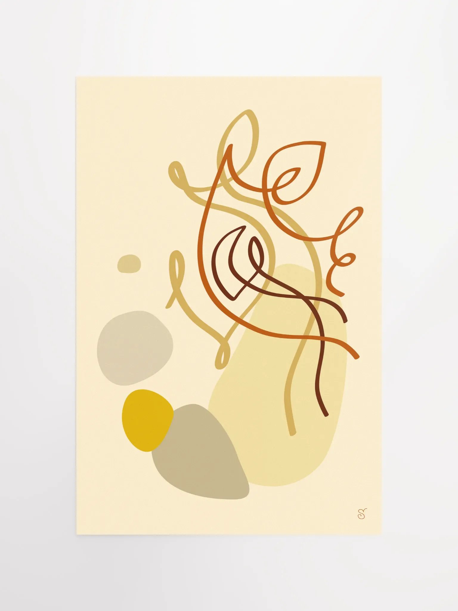 Organic Flow Abstract Poster - Abstract Image No. 4 product image (4)