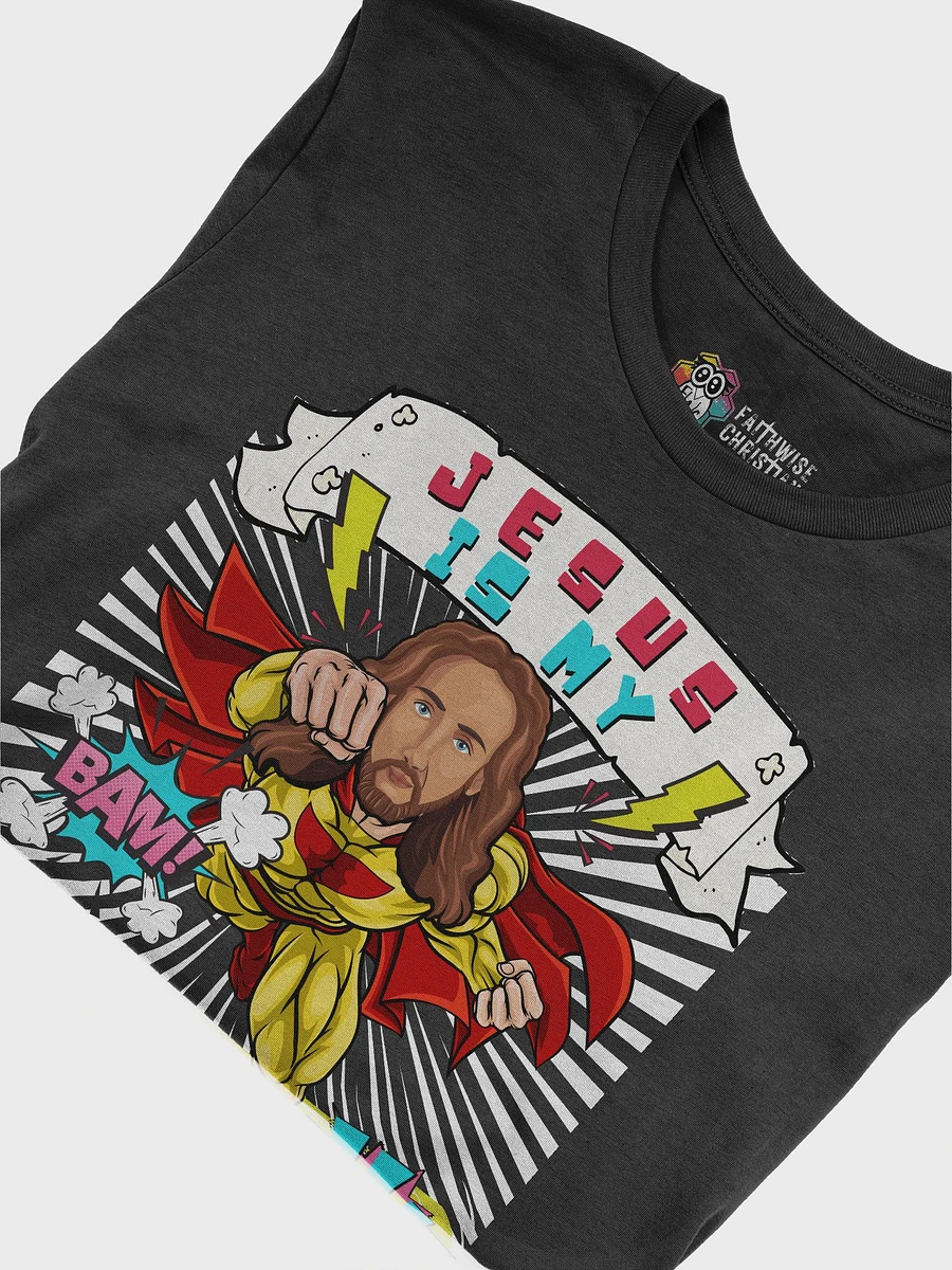 Jesus Is My Superhero- Funny Christian Comic T-Shirt product image (6)