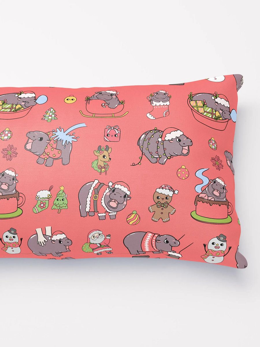 MOODENG'S RED CHRISTMAS PILLOW! product image (3)