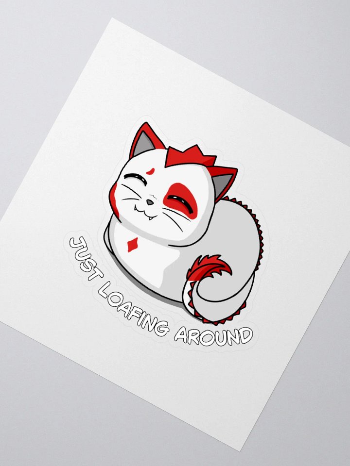 Just Loafing Around Cat Kiss Cut Stickers product image (2)
